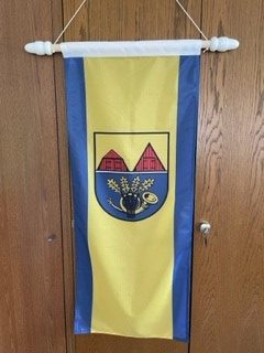 Kleine Fahne der Gemeinde Oesingen